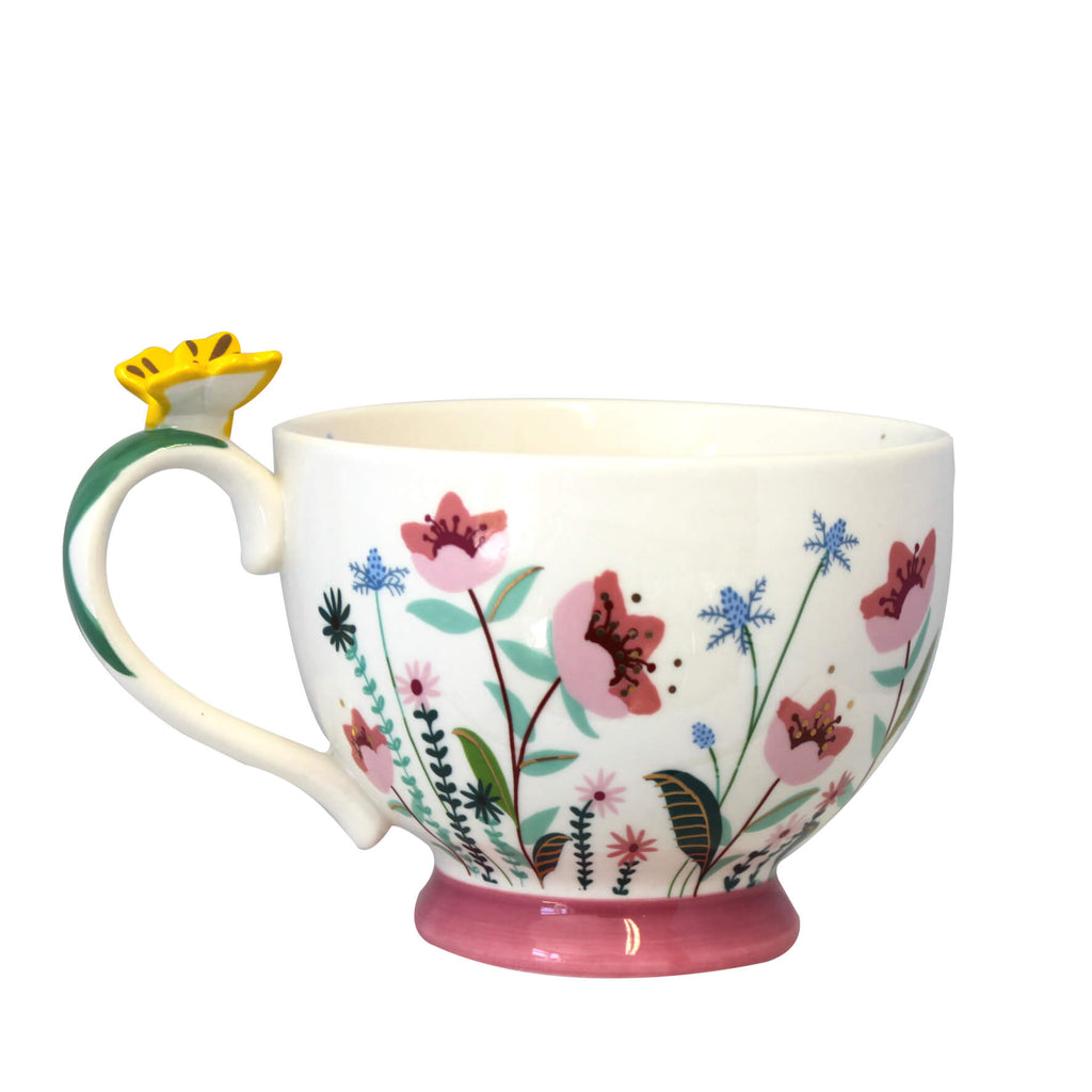 Secret Garden Flower Teacup With Gift Box
