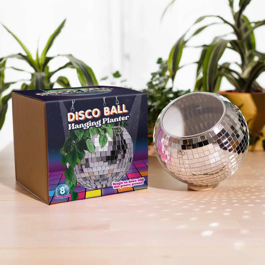 DISCO BALL HANGING PLANTER (8-INCH)