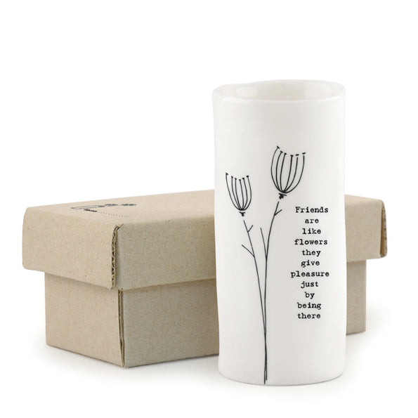 Med porcelain vase-Friends are like flowers