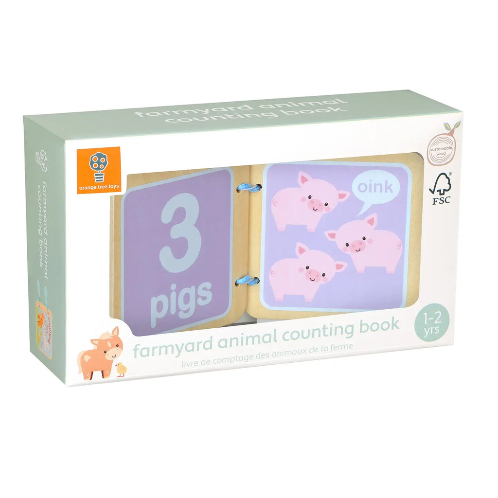 Farmyard Wooden Animal Counting Book