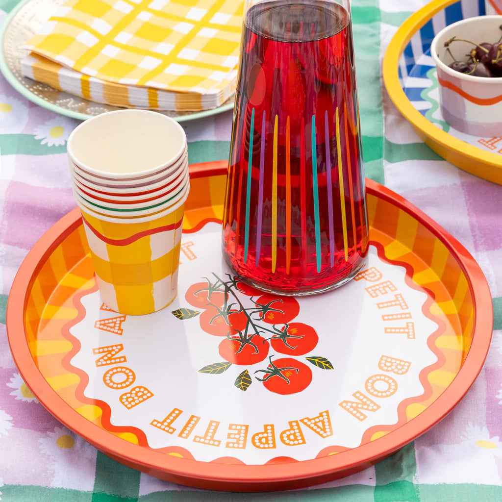 Bon Appetit Tomato Tin Tray - 31cm