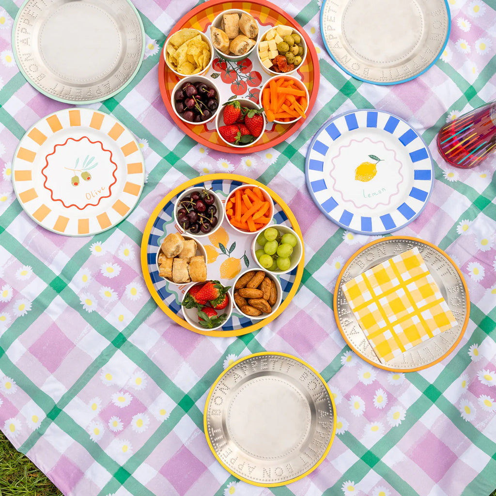 Bon Appetit Stainless Steel Reusable Plate - 25cm