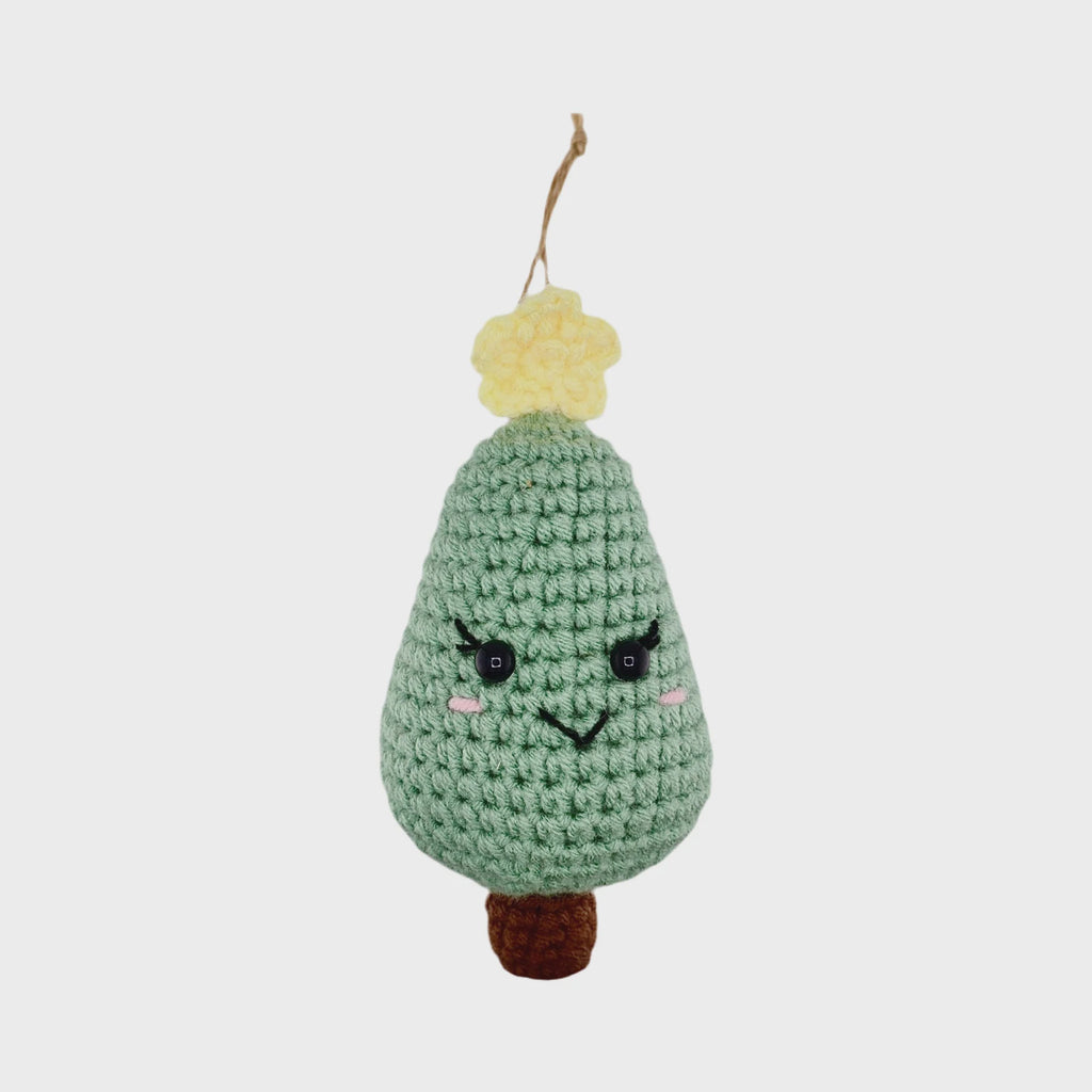 Hanging Crochet Christmas Tree