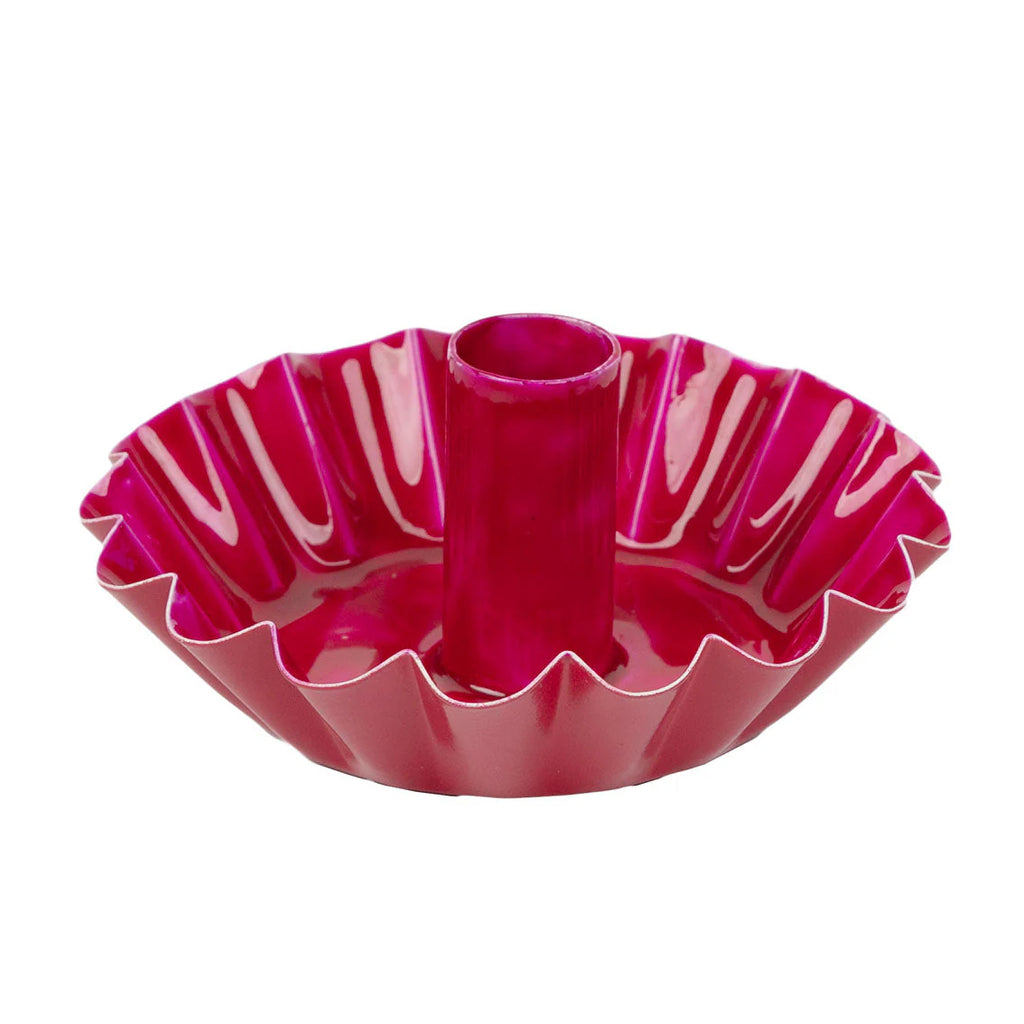 Metal Candle Holder Pink 5cm