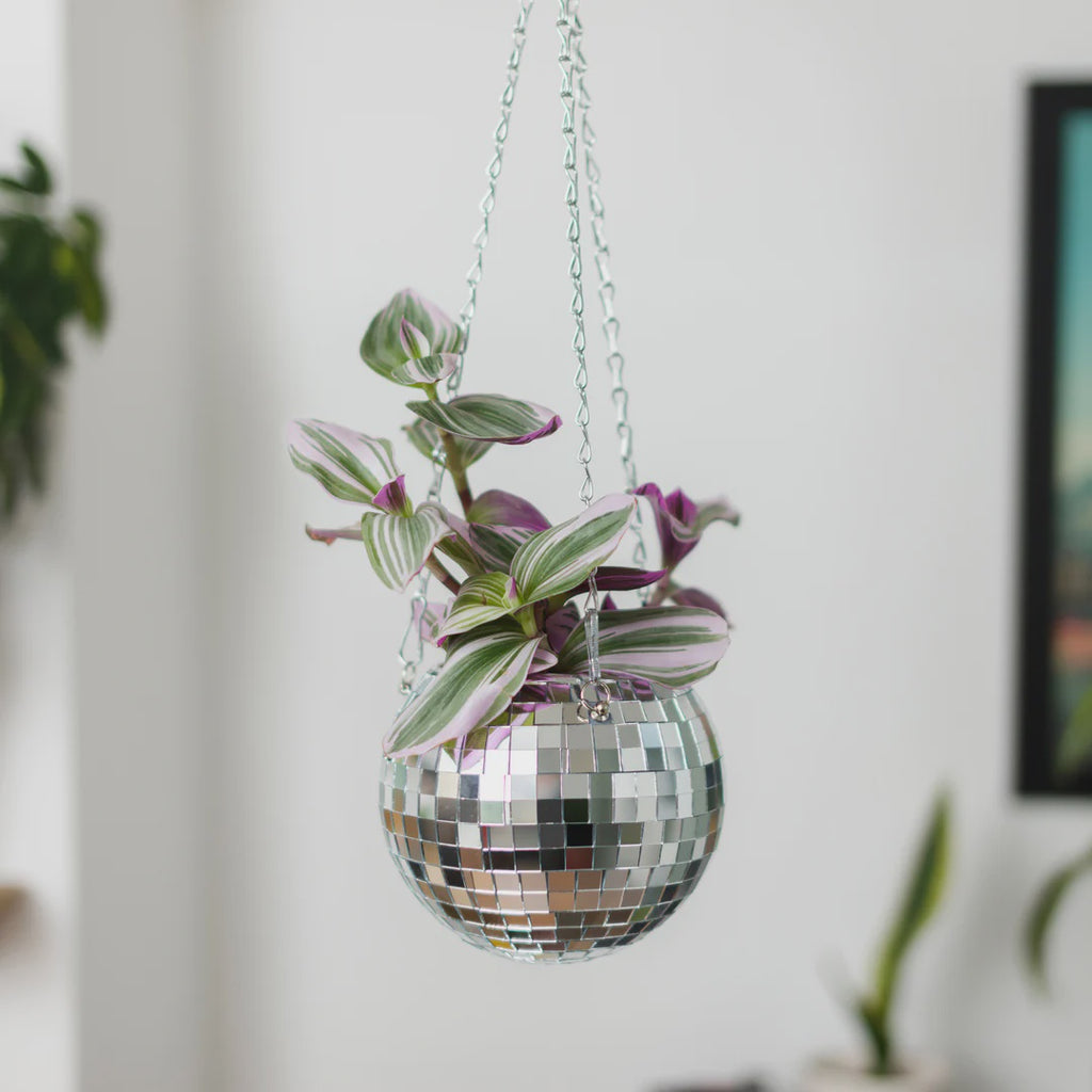 DISCO BALL HANGING PLANTER (6-INCH)