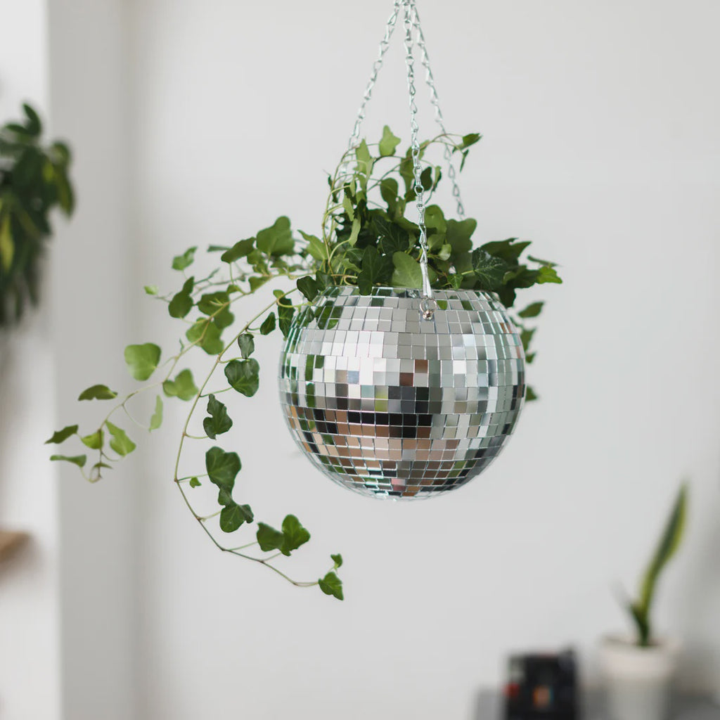 DISCO BALL HANGING PLANTER (8-INCH)