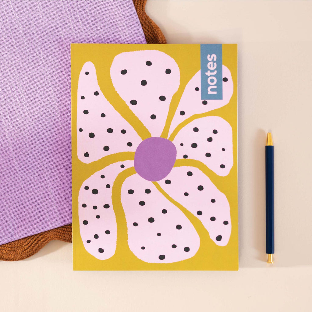 A5 Dotty Fleur Notebook