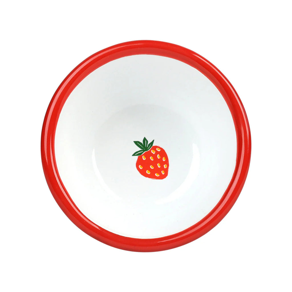 Strawberry Enamel Bowl | 10cm