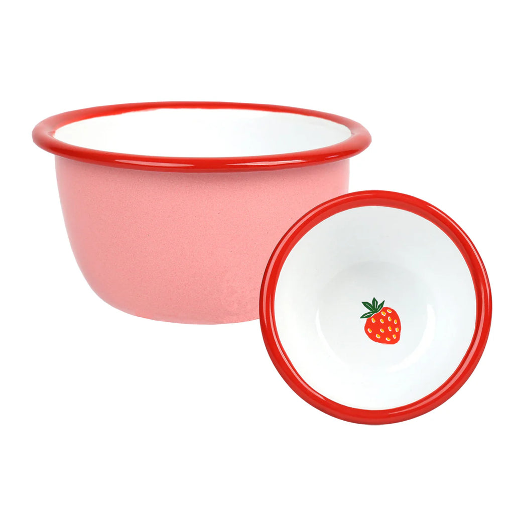 Strawberry Enamel Bowl | 10cm