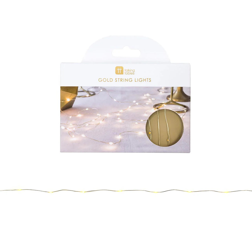 Party Illuminations Gold Wire LED Lights