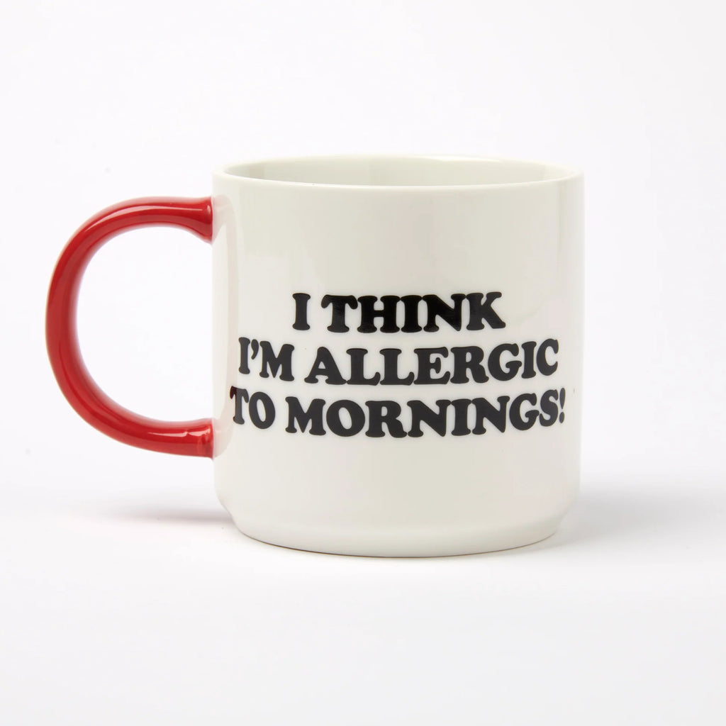 Snoopy Mug Allergic to Mornings