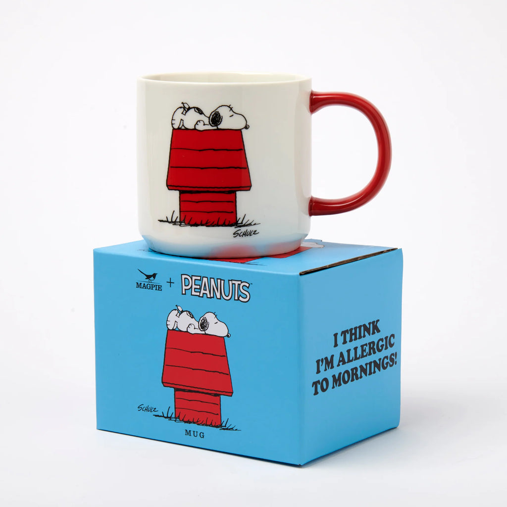 Snoopy Mug Allergic to Mornings