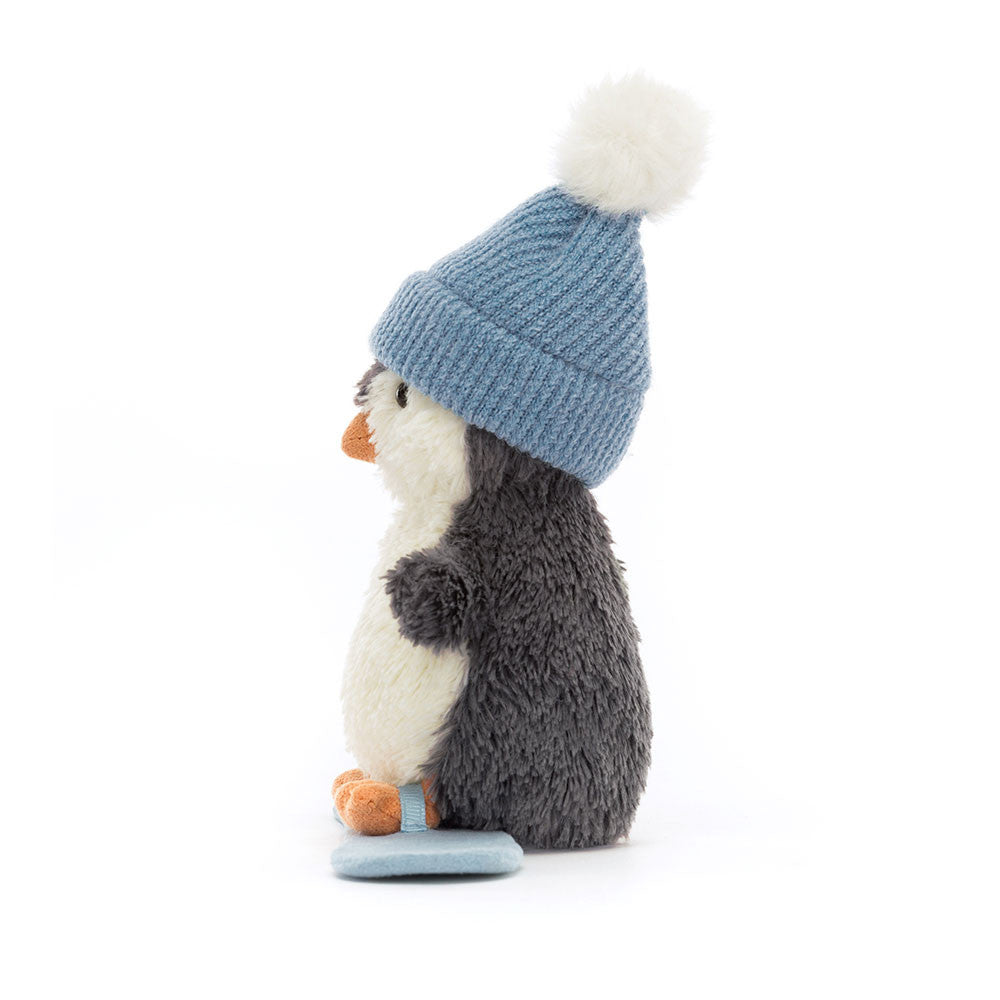 Jelly Cat Peanut Penguin Snowboarding