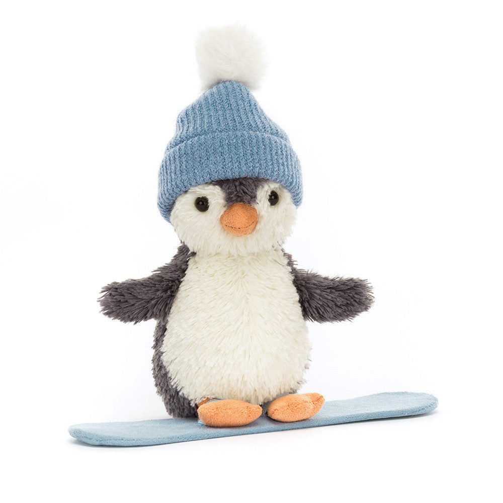 Jelly Cat Peanut Penguin Snowboarding