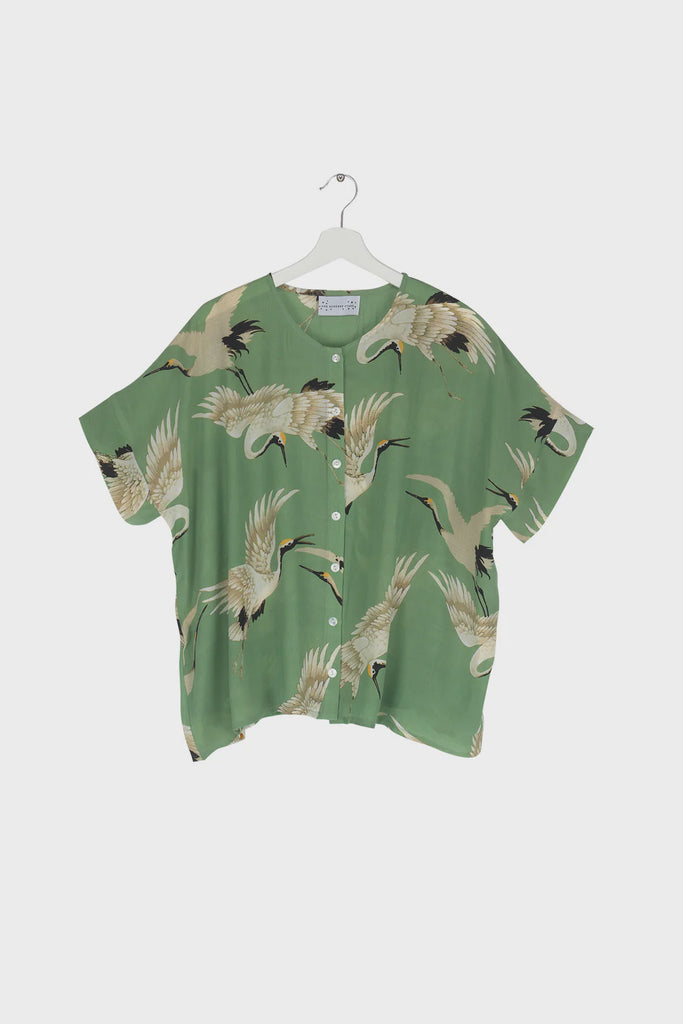 Tea Blouse Stork Pea Green