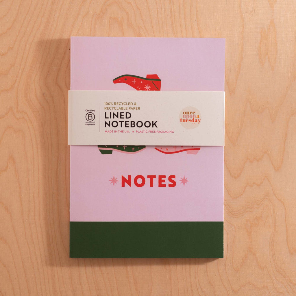 A5 Lined Notebook Cowboy Boots