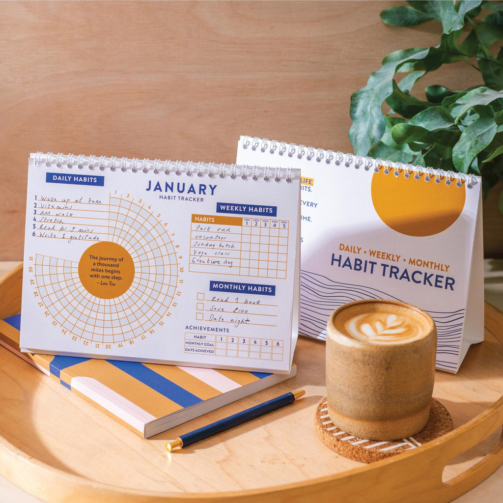 Habit Tracker | 12 Month Goal Planner | Tidal Waves