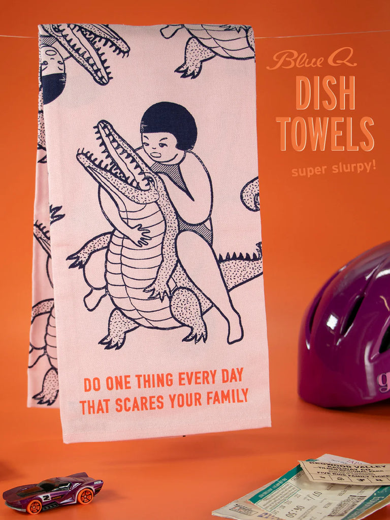 Scares Your Family Dish Towel