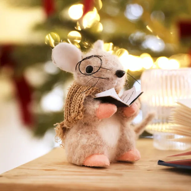 Christmas Carol Mouse Decoration