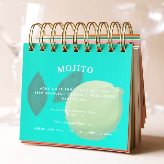 Cocktail Recipe Flip Book