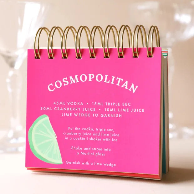 Cocktail Recipe Flip Book