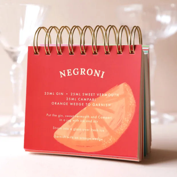 Cocktail Recipe Flip Book
