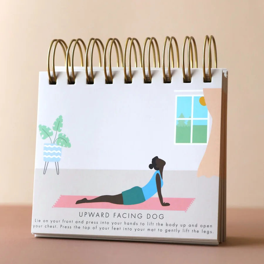 Daily Yoga Poses Desktop Flip Chart