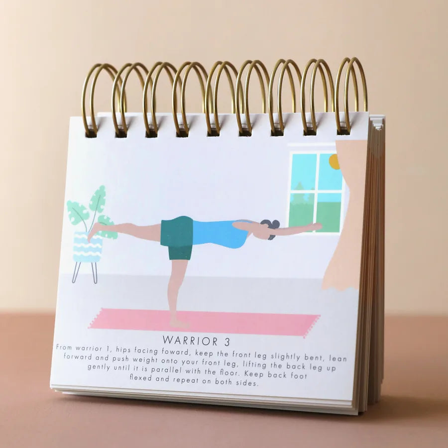 Daily Yoga Poses Desktop Flip Chart