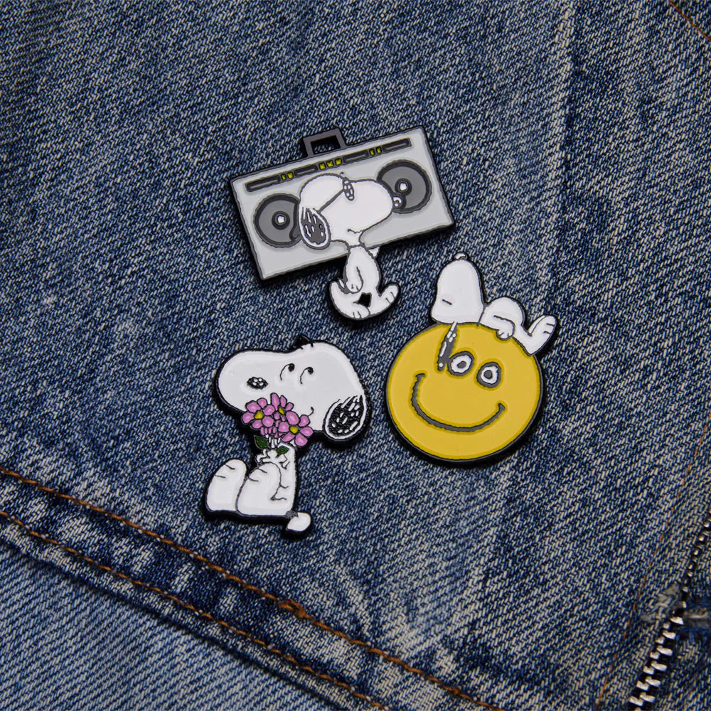 Peanuts Music Is Life Pin - Guitar