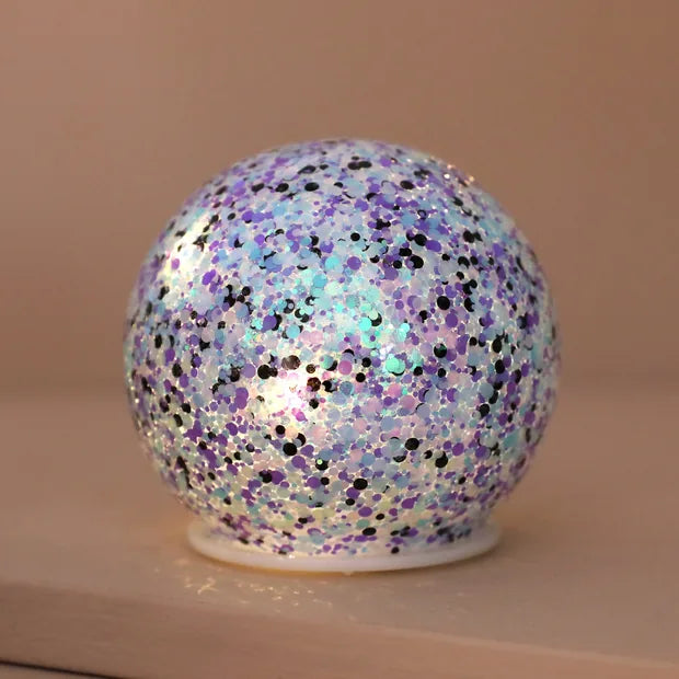 LA Small LED Moonrise Glitter Life Globe