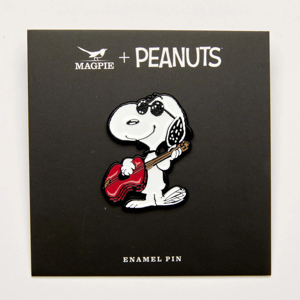 Peanuts Music Is Life Pin - Guitar