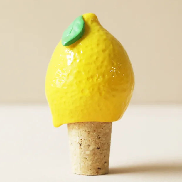 LA Lemon Bottle Stopper