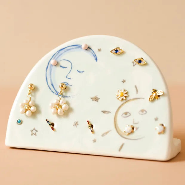 Sun and Moon Earring Holder