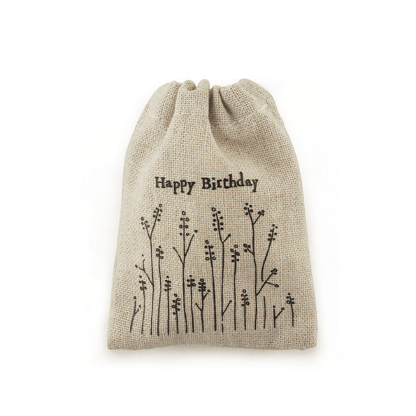 Small Drawstring Bag Happy Birthday