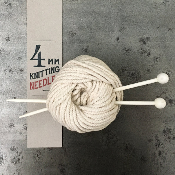 Grey Carded Knitting Needles