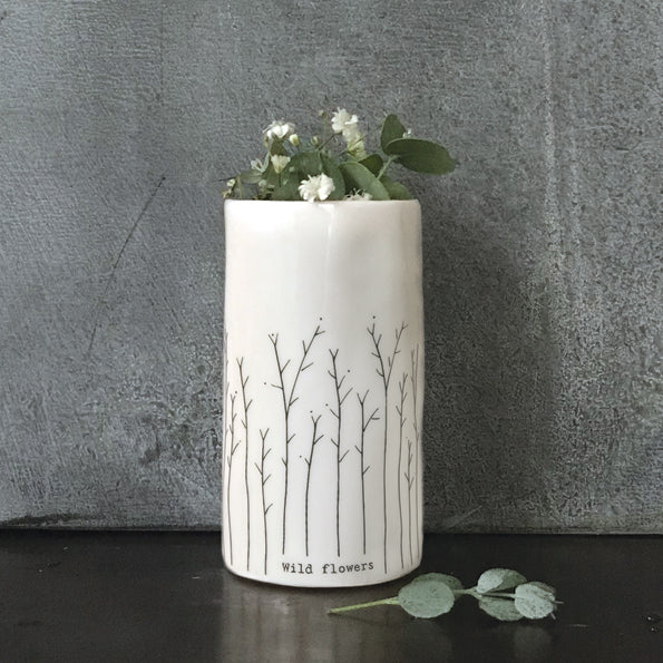 'Wild Flowers' Porcelain Vase