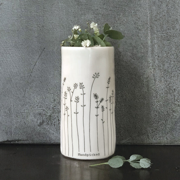 'Hand Picked' Tall Porcelain Vase