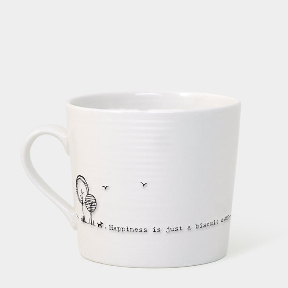'Happiness is just a biscuit away' Mug