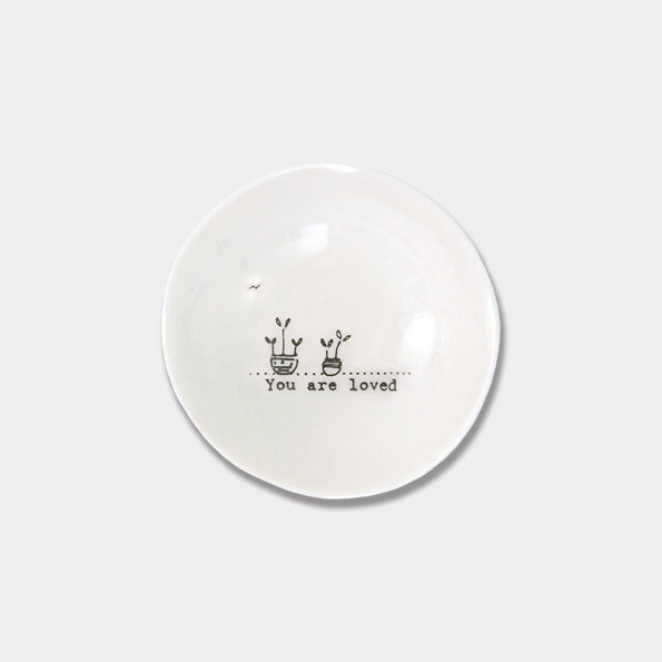 Small Wobbly Plate 'You Are Loved'