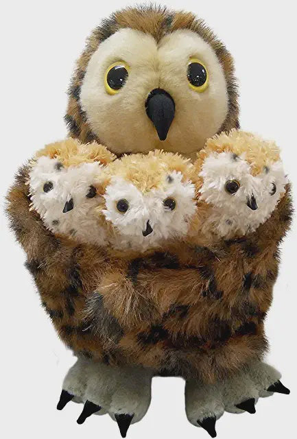 Hide Away Puppets Tawny Owl & 3 Babies