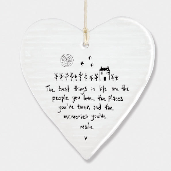 Porcelain 'Best Things In Life' Ornament