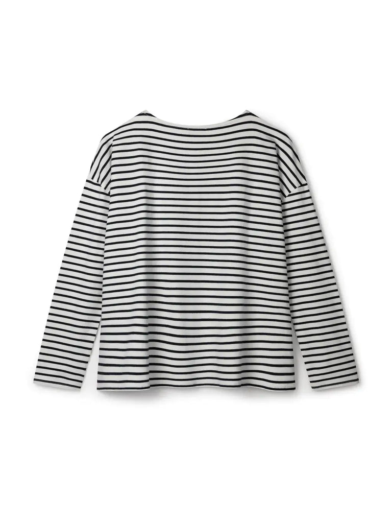 Bryony Stripe Top | Navy