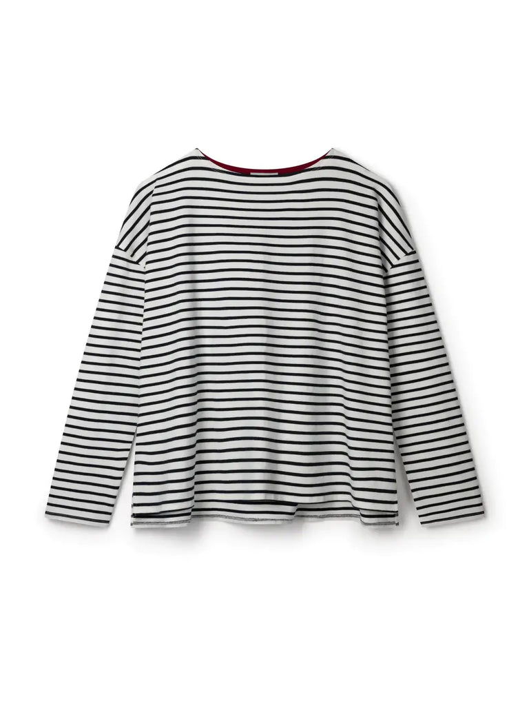 Bryony Stripe Top | Navy