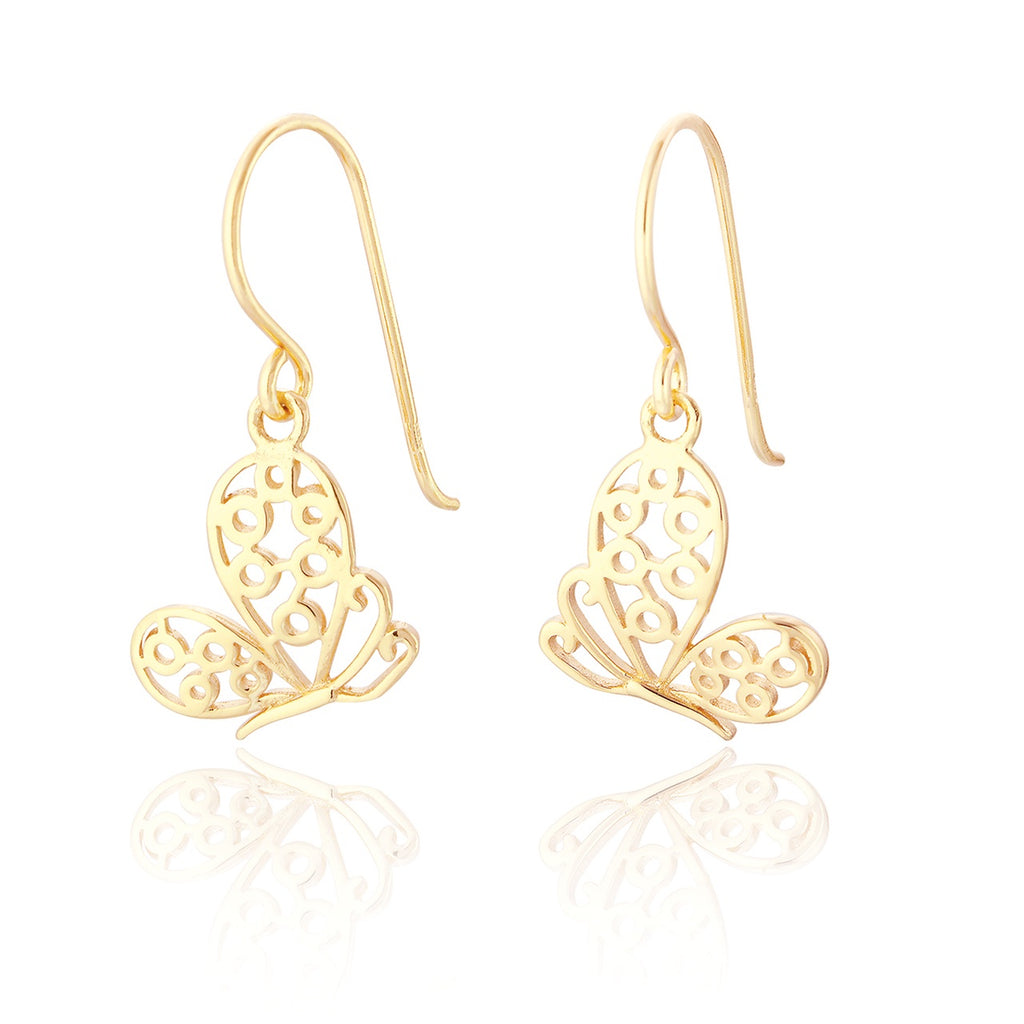 Maisie Butterfly Earrings - Gold
