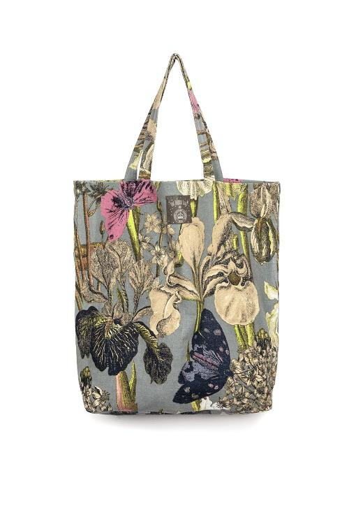 One Hundred Stars & Kew Passion Flower Tote Bag Grey