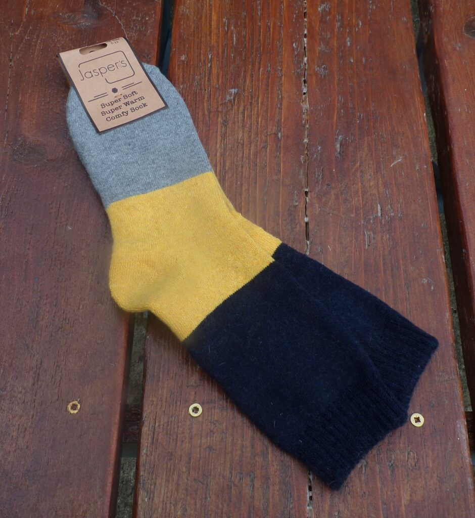 Jaspers Mens Socks Navy/Ochre/Grey