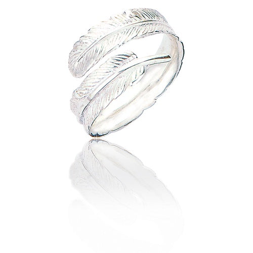 925 Ring Silver Feather