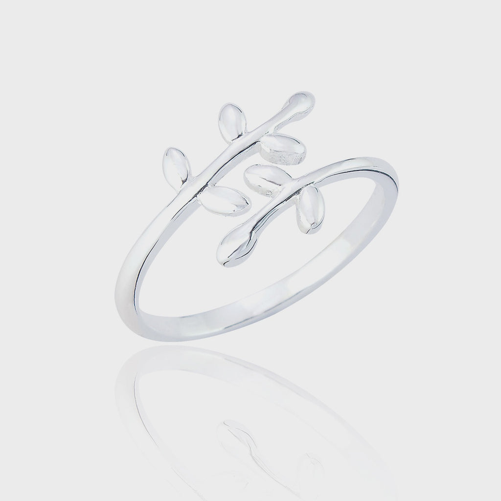 Lula Leaf Ring - Silver