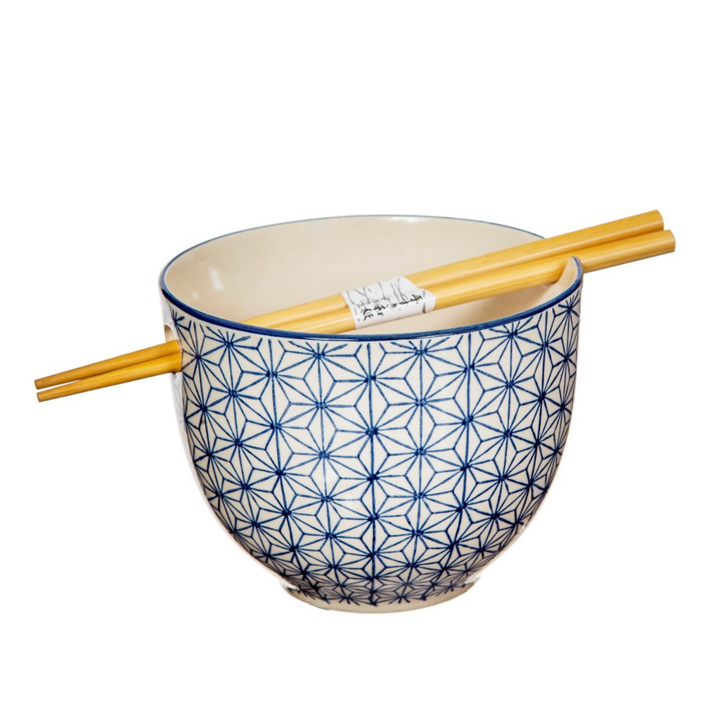 Shashido Noodle Bowl with chopsticks