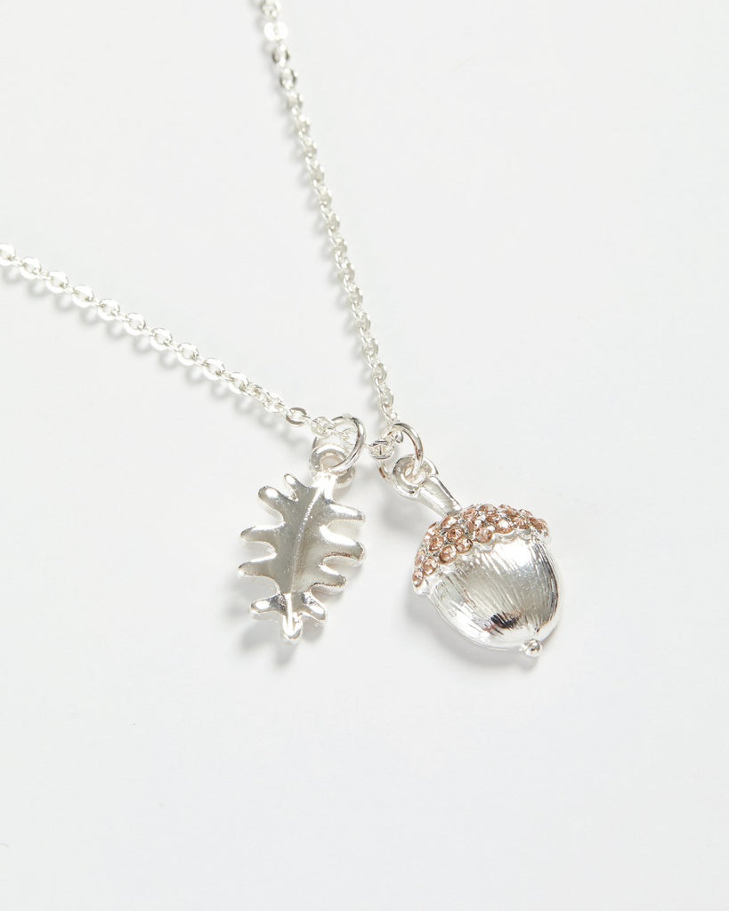 Acorn Necklace Silver